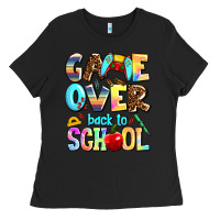 Black game over back to school Ladies Tee - AdoDesignShop
