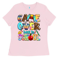 Bubblegum Pink game over back to school Ladies Tee - AdoDesignShop