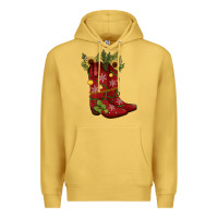 Antique Gold Christmas boots Premium Hoodie - JahusDesignShop