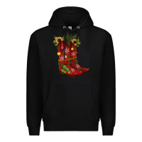 Black Christmas boots Premium Hoodie - JahusDesignShop