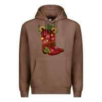 Chestnut Christmas boots Premium Hoodie - JahusDesignShop