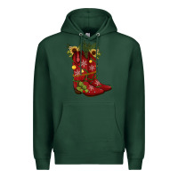 Sports Green Christmas boots Premium Hoodie - JahusDesignShop