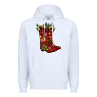 White Christmas boots Premium Hoodie - JahusDesignShop