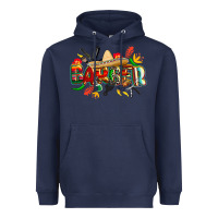 Navy cinco de mayo barber Heavyweight Hoodie - CowGirlArtShop