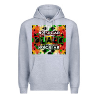 Heather Grey no sugar no cream black tumbler Premium Hoodie - CowGirlArtShop
