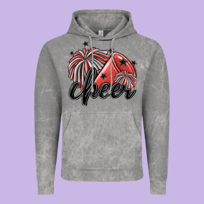 Cheer Vintage Hoodie Designed By Maliassmallbusiness