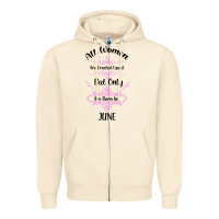 Sandshell all women are created equal but only the smartest are born in july bla Zipper Hoodie - Bettercallsaul
