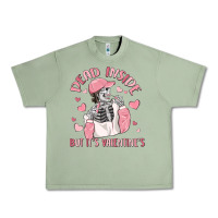 Oil Green dead inside but it's valentine's Urban Heavy Tee - MaliasSmallBusiness