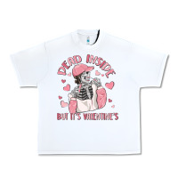White dead inside but it's valentine's Urban Heavy Tee - MaliasSmallBusiness