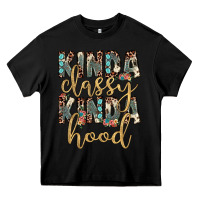 Black kinda classy kinda hood Heavy Core Tee - JahusDesignShop