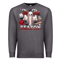 Charcoal Heather tis the season baseball halloween Premium Sweatshirt - CowGirlArtShop
