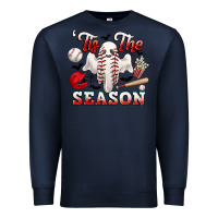 Navy tis the season baseball halloween Premium Sweatshirt - CowGirlArtShop