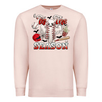 Pale Pink tis the season baseball halloween Premium Sweatshirt - CowGirlArtShop
