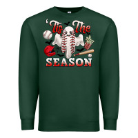 Sports Green tis the season baseball halloween Premium Sweatshirt - CowGirlArtShop