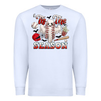 White tis the season baseball halloween Premium Sweatshirt - CowGirlArtShop