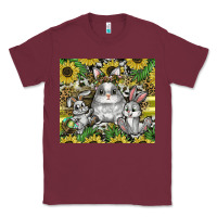 Burgundy easter Classic Tee - CowhideDigitalArt