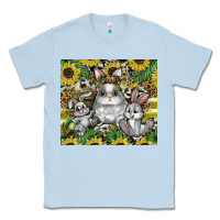 Dusty Blue easter Classic Tee - CowhideDigitalArt