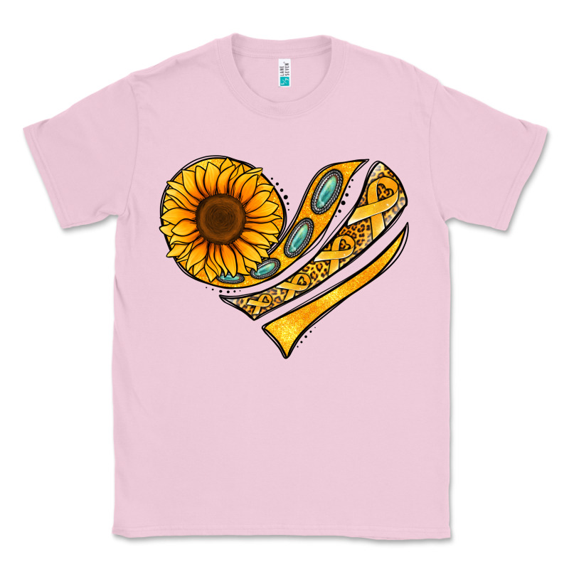 Childhood Cancer Awareness Heart Classic Tee by NancyCooperArtShop | Teevron