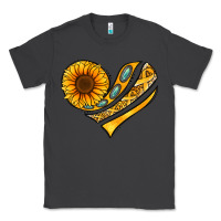Smoke Childhood Cancer Awareness heart Classic Tee - NancyCooperArtShop