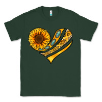 Sports Green Childhood Cancer Awareness heart Classic Tee - NancyCooperArtShop