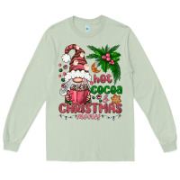 Matcha Pink Christmas hot cocoa and christmas movies Long Sleeve Tee - NancyCooperArtShop