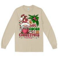 Mushroom Pink Christmas hot cocoa and christmas movies Long Sleeve Tee - NancyCooperArtShop
