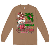 Toasted Coconut Pink Christmas hot cocoa and christmas movies Long Sleeve Tee - NancyCooperArtShop