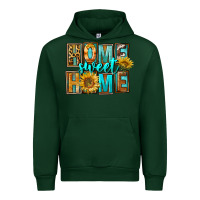 Forest Green Western Home Sweet Home Urban Hoodie - FaDigitalArtStudio