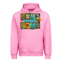 Fuchsia Pink Western Home Sweet Home Urban Hoodie - FaDigitalArtStudio