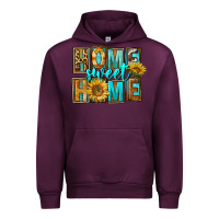 Mauve Wine Western Home Sweet Home Urban Hoodie - FaDigitalArtStudio