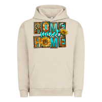 Pigment French Oak Western Home Sweet Home Urban Hoodie - FaDigitalArtStudio