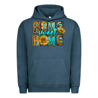 Pigment Midnight Navy Western Home Sweet Home Urban Hoodie - FaDigitalArtStudio