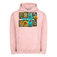 Pigment Salmon Western Home Sweet Home Urban Hoodie - FaDigitalArtStudio