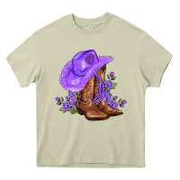 Mossy purple cowgirl  and roses Heavy Core Tee - AdoDesignShop