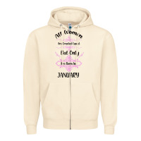 Sandshell all women are created equal but only the smartest are born in january Zipper Hoodie - Bettercallsaul