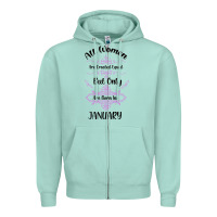 Seafoam all women are created equal but only the smartest are born in january Zipper Hoodie - Bettercallsaul