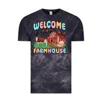Cloud Black welcome to our farmhouse Vintage Tee - MaliasSmallBusiness