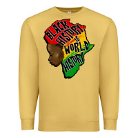 Antique Gold black history is world history Premium Sweatshirt - CowGirlArtShop