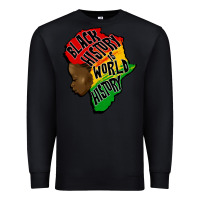 Black black history is world history Premium Sweatshirt - CowGirlArtShop