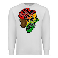 Dove Grey black history is world history Premium Sweatshirt - CowGirlArtShop