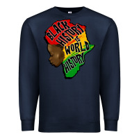 Navy black history is world history Premium Sweatshirt - CowGirlArtShop