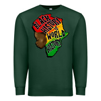 Sports Green black history is world history Premium Sweatshirt - CowGirlArtShop