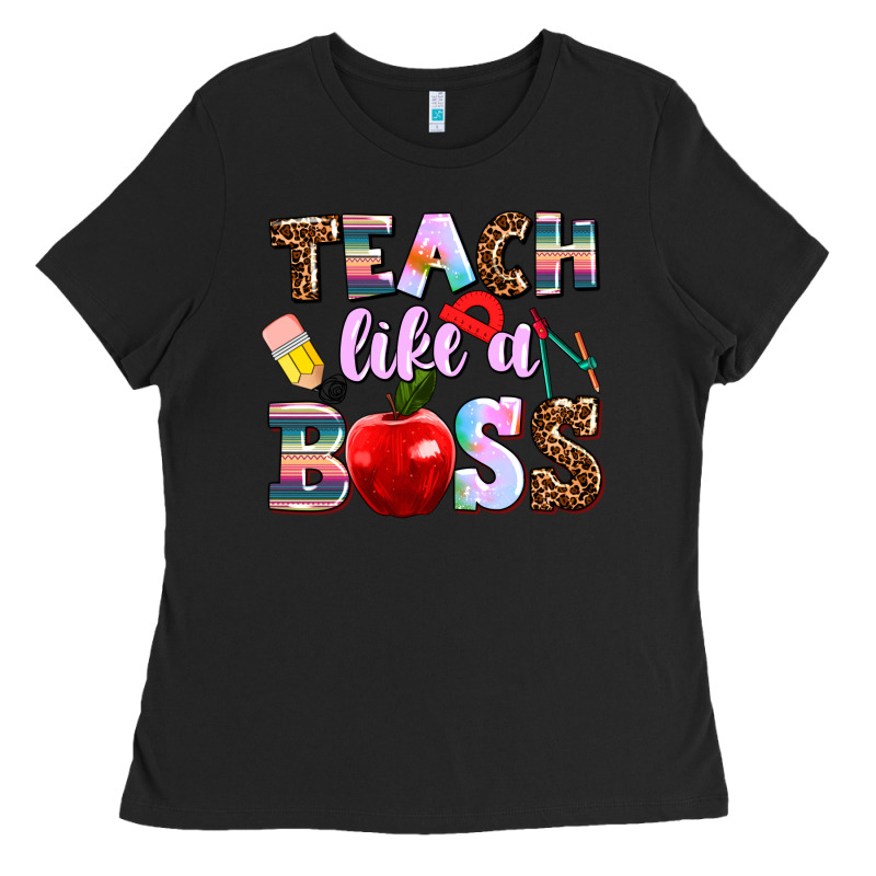 Teach Like A Boss Ladies Tee by AdoDesignShop | Teevron