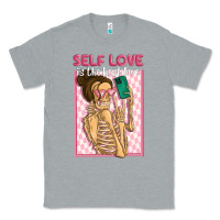 Heather Grey self love is the best love Classic Tee - MaliasSmallBusiness