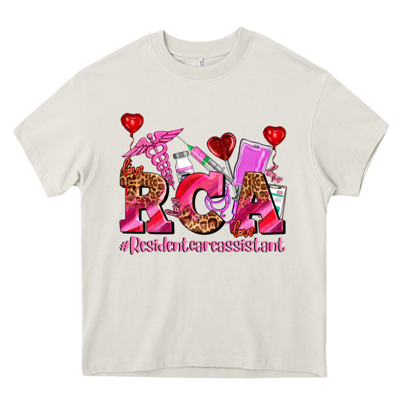 Valentines Day Rca Resident Care Assistant Heavy Core Tee by AdoDesignShop | Teevron