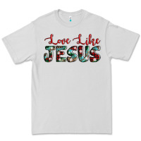 Dove Grey love like jesus Premium Tee - AdoDesignShop