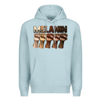 Blue Mist melanin juneteenth Premium Hoodie - CowGirlArtShop