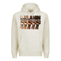 Oatmeal Heather melanin juneteenth Premium Hoodie - CowGirlArtShop