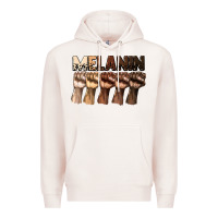 Pale Pink melanin juneteenth Premium Hoodie - CowGirlArtShop
