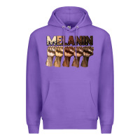 Purple melanin juneteenth Premium Hoodie - CowGirlArtShop